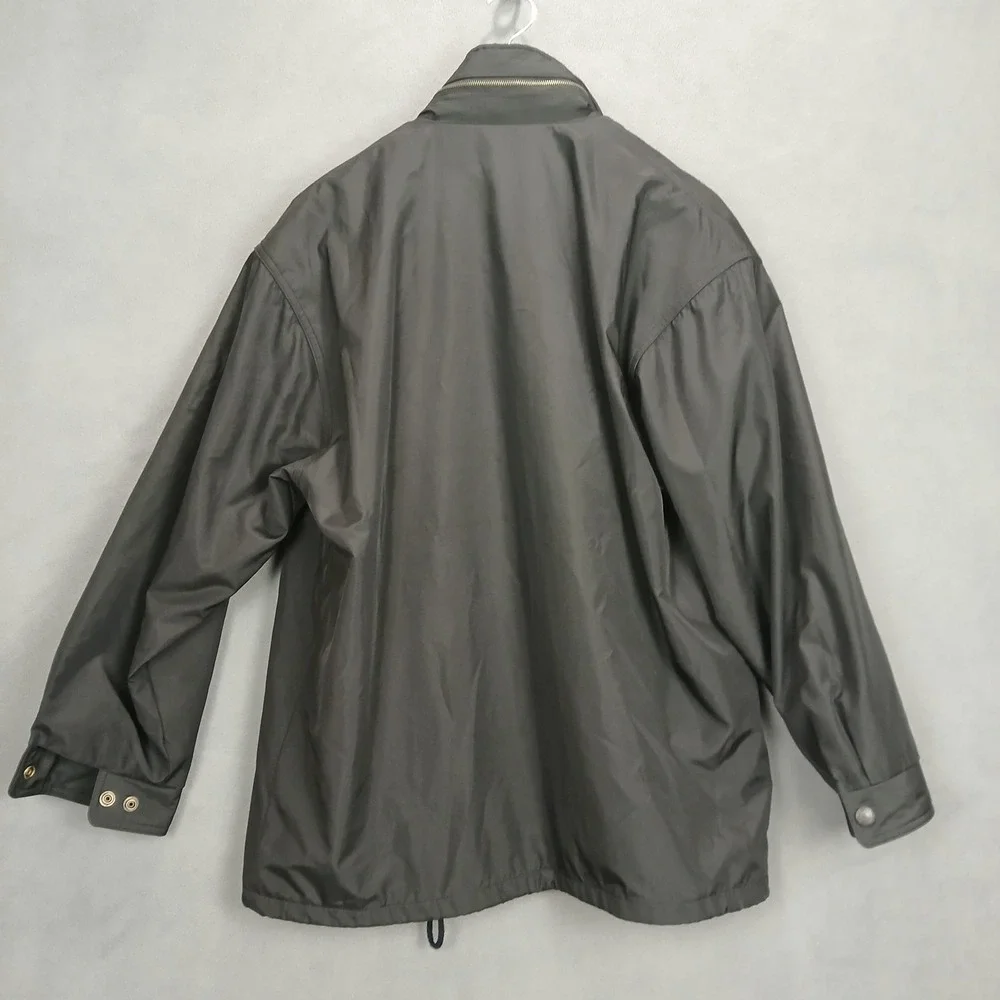 Vintage Paolo Gucci Golf Jacket Mens Small Black Mock‎ Neck Full Zip Outerwear